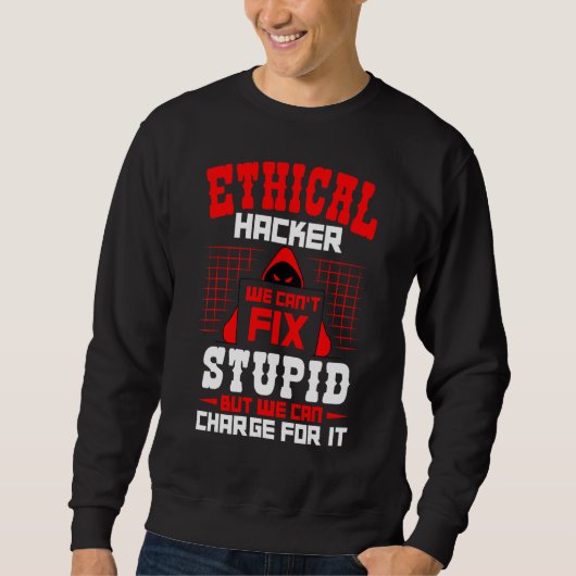 Ethische Hacker Cyber Hacking Awareness Security Sweatshirt (Vorderseite)