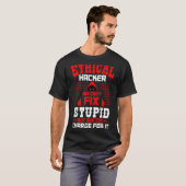 Ethische Hacker Cyber Hacking Awareness Security T-Shirt (Vorne ganz)