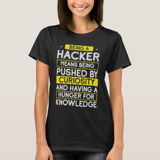 Ethische Hacker programmieren Online-Cybersicherhe T-Shirt (Vorderseite)