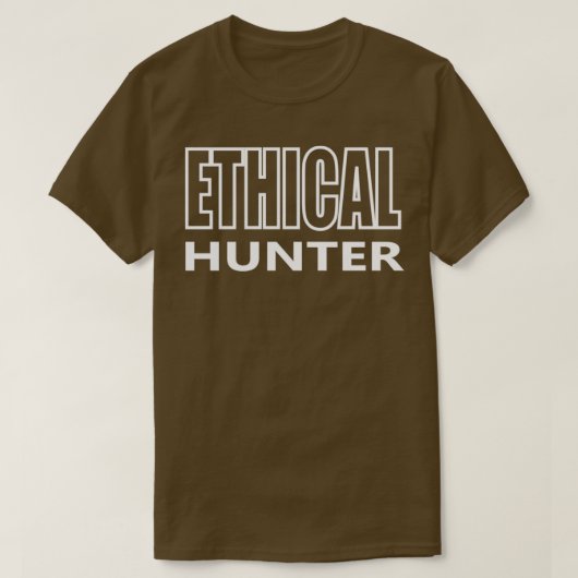 Ethische Jäger halten sich an die Regeln T-Shirt (Design vorne)