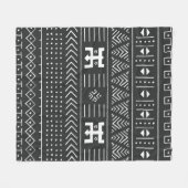 Ethische Struktur der Stämme Schwarz/Weiß mit geom Fleecedecke (Vorderseite (Horizontal))