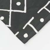 Ethische Struktur der Stämme Schwarz/Weiß mit geom Fleecedecke (Ecke)