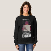 Ethischer Hacker-Bierberater Cybersecurity-Program Sweatshirt (Vorne ganz)