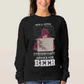 Ethischer Hacker-Bierberater Cybersecurity-Program Sweatshirt (Vorderseite)