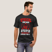 Ethischer Hacker Cyber Apparel Ethical Hacking Bla T-Shirt (Vorne ganz)