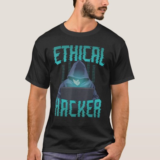 Ethischer Hacker Cyber Security IT Computer Hackin T-Shirt (Vorderseite)