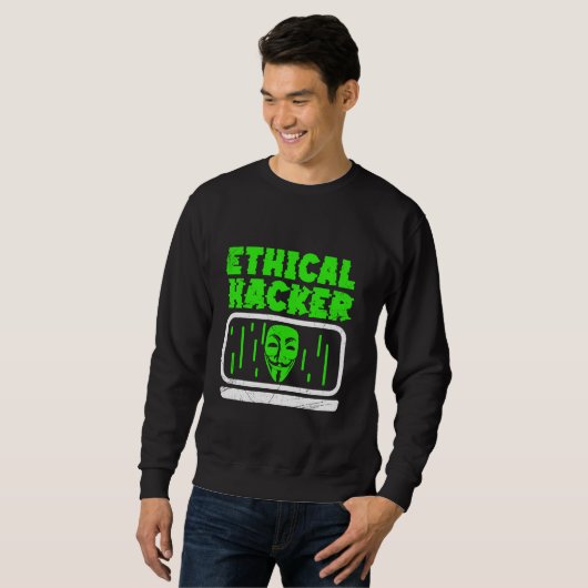 Ethischer Hacker Hacking Hack Computer It Hacker Sweatshirt (Vorne ganz)