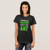 Ethischer Hacking White Hat Hacker Cyber Security T-Shirt (Vorne ganz)