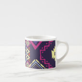 Ethischer, primitiver geometrischer Hintergrund de Espressotasse (Rechts)