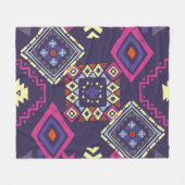 Ethischer, primitiver geometrischer Hintergrund de Fleecedecke (Vorderseite (Horizontal))