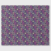 Ethischer, primitiver geometrischer Hintergrund de Geschenkpapier (Flach)
