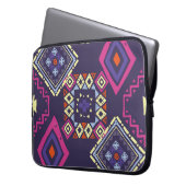 Ethischer, primitiver geometrischer Hintergrund de Laptopschutzhülle (Vorderseite Links)