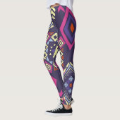 Ethischer, primitiver geometrischer Hintergrund de Leggings (Links)