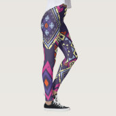Ethischer, primitiver geometrischer Hintergrund de Leggings (Rechts)