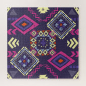 Ethischer, primitiver geometrischer Hintergrund de Puzzle (Horizontal)