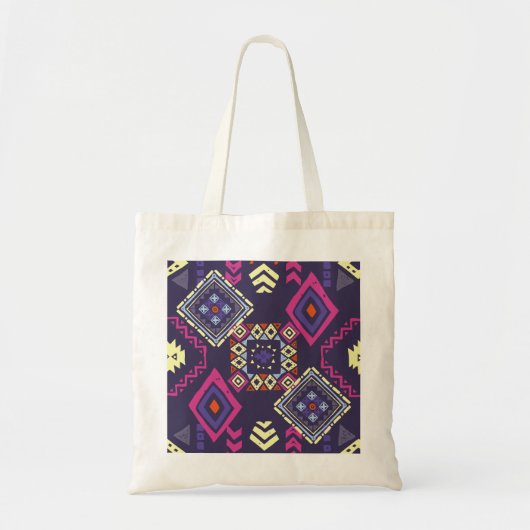 Ethischer, primitiver geometrischer Hintergrund de Tragetasche (Vorne)