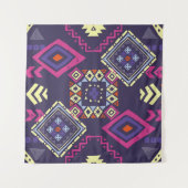 Ethischer, primitiver geometrischer Hintergrund de Wandteppich (Vorderseite (Horizontal))