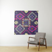 Ethischer, primitiver geometrischer Hintergrund de Wandteppich (Beispiel (Horizontal))