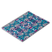 Ethisches Flickwerk. Abstraktes geometrisches Mosa Notizblock (Linke Seite)