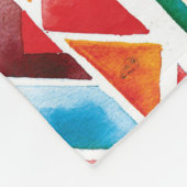Ethisches geometrisches Muster der Wasserfarbe. Fleecedecke (Ecke)
