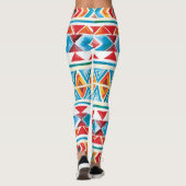 Ethisches geometrisches Muster der Wasserfarbe. Leggings (Rückseite)