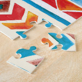 Ethisches geometrisches Muster der Wasserfarbe. Puzzle (Seite)