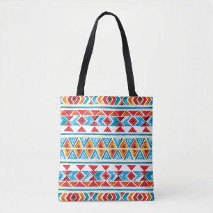 Ethisches geometrisches Muster der Wasserfarbe. Tasche