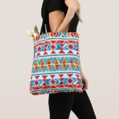 Ethisches geometrisches Muster der Wasserfarbe. Tasche (Von Nahem)