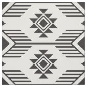 Ethisches geometrisches Schwarzweißmuster Stoff (Muster)