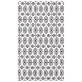 Ethisches geometrisches Schwarzweißmuster Tischdecke (Vorderseite)