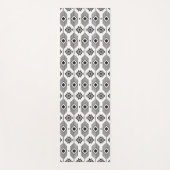 Ethisches geometrisches Schwarzweißmuster Yogamatte (Vorderseite)