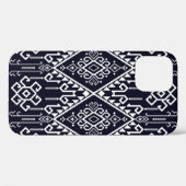 Ethisches nahtloses Stammmuster Case-Mate iPhone Hülle (Rückseite (Horizontal))