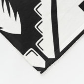 Ethisches nahtloses Stammmuster Fleecedecke (Ecke)