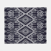Ethisches nahtloses Stammmuster Fleecedecke (Vorderseite (Horizontal))