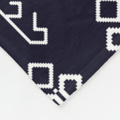 Ethisches nahtloses Stammmuster Fleecedecke (Ecke)