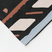 Ethisches nahtloses Stammmuster Fleecedecke (Ecke)