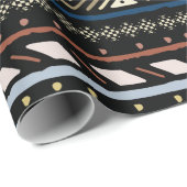 Ethisches nahtloses Stammmuster Geschenkpapier (Rolleneckpunkt)