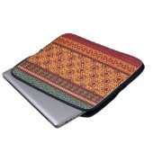 Ethisches nahtloses Stammmuster Laptopschutzhülle (Vorne Knopf)
