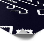 Ethisches nahtloses Stammmuster Poster (Ecke)