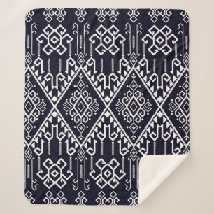 Ethisches nahtloses Stammmuster Sherpadecke