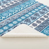 Ethisches nahtloses Stammmuster Sherpadecke (3/4)