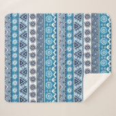Ethisches nahtloses Stammmuster Sherpadecke (Vorderseite (Horizontal))