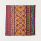 Ethisches nahtloses Stammmuster Wandteppich (Vorderseite (Horizontal))