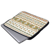 Ethisches Stammesmuster 3 Laptopschutzhülle (Vorne Knopf)