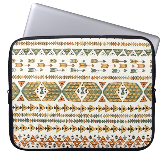 Ethisches Stammesmuster 3 Laptopschutzhülle (Vorderseite)