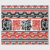 Ethisches Stammesmuster 5 Geschenkpapier (Flach)