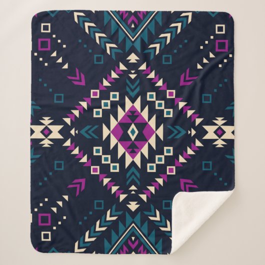 Ethisches Stammesmuster 6 Sherpadecke (Vorderseite)