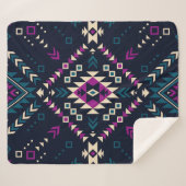 Ethisches Stammesmuster 6 Sherpadecke (Vorderseite (Horizontal))