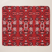 Ethnic Abstrakt Vintag Boho Tile Sherpadecke (Vorderseite (Horizontal))