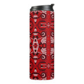 Ethnic Abstrakt Vintag Boho Tile Thermosbecher (Nach links gedreht)